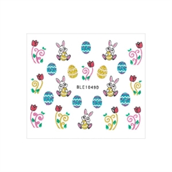 Påske klistermærker med glimmer, selvklæbende og ultratynde, BLE1053D, GNB